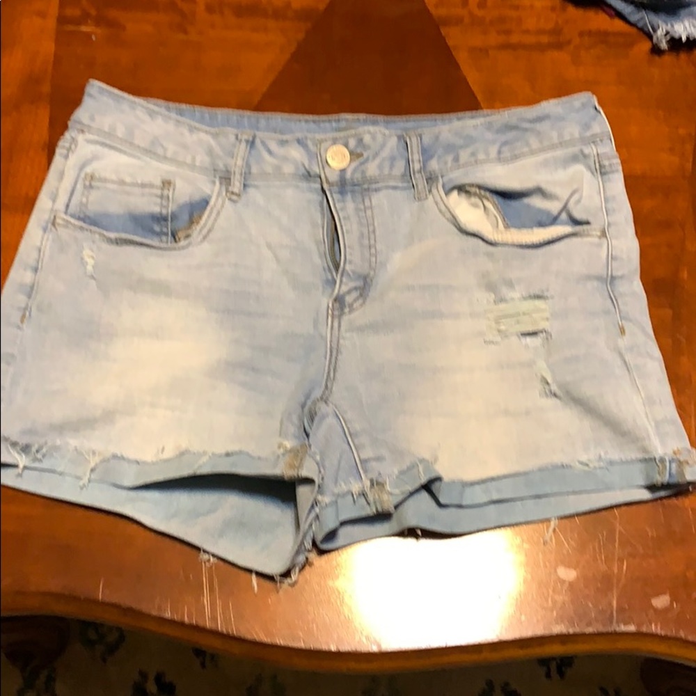 Light jean shorts size 15